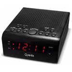 Rádio Relógio Quanta Digital Duplo Alarme Qtrar 4300