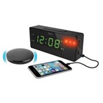 Ficha técnica e caractérísticas do produto Rádio-relógio Time Shaker C/ LED Bivolt, Alarme Sonoro, Luminoso e Unidade Vibratória