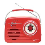 Ficha técnica e caractérísticas do produto Rádio Retrô Portátil Lenoxx Rb 80 5W Bluetooth Vermelho