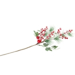 Ficha técnica e caractérísticas do produto Red Artificial Berry Pine Decoração galhos para o partido Ofícios do Natal Home Decor