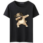 Ficha técnica e caractérísticas do produto Redbey Homens Verão Dog Animal Moda Imprimir Hipster Curto Casual Engraçado Sleeve T-shirt