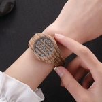 Ficha técnica e caractérísticas do produto Redbey Rodada Moda Dial senhora simples imitação de madeira relógio de quartzo