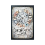 Ficha técnica e caractérísticas do produto Rel¨®gios de parede simples Mute Quartz Rel¨®gio engrenagem Art Industrial Rel¨®gio Wall Clocks