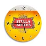 Ficha técnica e caractérísticas do produto RelÃ³gio de Parede Decorativo Cerveja Stella Artois Ãnico - Multicolorido - Dafiti