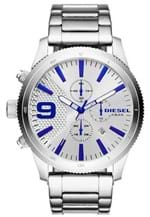 Ficha técnica e caractérísticas do produto RelÃ³gio Diesel Masculino Rasp Chrono Prata DZ44521CN - Preto - Masculino - Dafiti