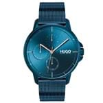 Ficha técnica e caractérísticas do produto RelÃ³gio Hugo Boss Masculino AÃ§o Azul - 1530126 By Vivara - Azul - Masculino - Dafiti