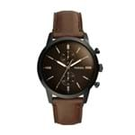 Ficha técnica e caractérísticas do produto RelÃ³gio Masculino Fossil Townsman FS5437/0MN 44mm Couro Marrom - Incolor - Masculino - Dafiti