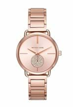 Ficha técnica e caractérísticas do produto RelÃ³gio Michael Kors Feminino Portia Rose MK36401JI - Preto - Feminino - Dafiti