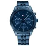 Ficha técnica e caractérísticas do produto RelÃ³gio Tommy Hilfiger Masculino AÃ§o Azul - 1791739 By Vivara - Azul - Feminino - Dafiti