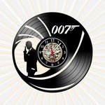 Ficha técnica e caractérísticas do produto Relógio 007 James Bond Filmes Series TV Nerd Geek Vinil LP