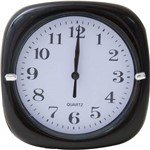 Ficha técnica e caractérísticas do produto Relógio 17cm Redondo Cazza Preto