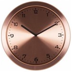 Ficha técnica e caractérísticas do produto Relógio 6456 Parede Alumínio Escovado Cobreado Herweg