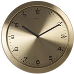 Agrupador: Relógio Parede Herweg 6456 308 Aluminio Escovado Dourado