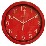 Relógio Parede Herweg 6718 044 Aluminio Vermelho 24,5cm