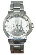 Relógio Aço Feminino Torre Eiffel Leve Elegante das Blogueiras Famosas + Caixa - Rx Clocks