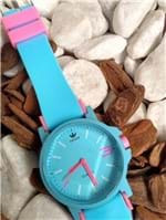 Ficha técnica e caractérísticas do produto Relógio Adidas Borracha Azul/rosa 2571