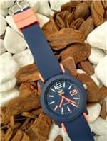 Ficha técnica e caractérísticas do produto Relógio Adidas Borracha Marinho/laranja Neon 2053
