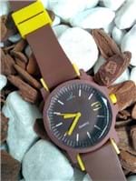 Ficha técnica e caractérísticas do produto Relógio Adidas Borracha Marrom/amarelo 2571