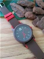 Ficha técnica e caractérísticas do produto Relógio Adidas Borracha Marrom/vermelho 2571