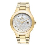 Ficha técnica e caractérísticas do produto Relógio Allora Feminino Dourado com Calendário Pulseira em Aço Inox - Al2115aa/4b