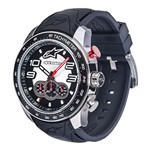 Relógio Alpinestars Tech Chrono Aço Pulseira Silicone Preto