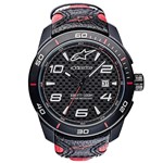 Ficha técnica e caractérísticas do produto Relógio Alpinestars Tech Preto (Pulseira Couro Vermelho)