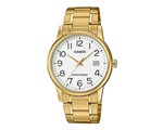 Ficha técnica e caractérísticas do produto Relógio Analógico Casio Collection Masculino Dourado MTP-V002G-7B2UDF