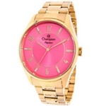 Ficha técnica e caractérísticas do produto Relógio Analógico Feminino Champion Social CN26288L Dourado - Pulseira de Aço, Resistente à Água