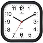 Ficha técnica e caractérísticas do produto Relógio Analógico 22X23cm Quartz para Parede Quadrado Preto Kienzle Haller