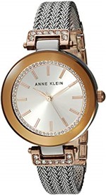 Ficha técnica e caractérísticas do produto Relógio Anne Klein Cristal Swarovski Silver/Rose Gold AK/1907SVRT