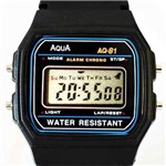 Relogio Aqua Aq-91 Retrô Vintage Aprova Dagua Oferta