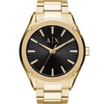 Ficha técnica e caractérísticas do produto Relógio Armani Exchange Masculino Dourado AX2801/1DN Anadigi 5 Atm Cristal Mineral Tamanho Médio