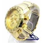 Relógio Atlantis Masculino Dourado A3310 C3 Grande