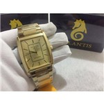 Ficha técnica e caractérísticas do produto Relógio Atlantis Retangular Feminino Aço Dourado G3395