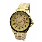 Relogio Atlantis Unisex G3429 Fundo Dourado