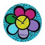 Ficha técnica e caractérísticas do produto Relógio Azul Flor - Romero Britto