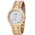 Relógio Backer Feminino Ref: 12025145f Ch Fashion Dourado