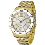 Relógio Backer Masculino Ref: 12033145f Si Big Case Dourado