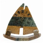 Ficha técnica e caractérísticas do produto Relógio Barco em Pedra Sabão
