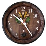 Ficha técnica e caractérísticas do produto Relógio Barril Decorativo de Parede - Anti-horário