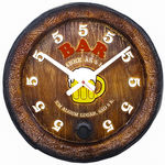 Ficha técnica e caractérísticas do produto Relógio Barril Decorativo De Parede Grande - Bar