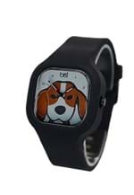 Relógio Bewatch Beagle Pulseira de Silicone Preto