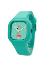 Relógio Bewatch Flamingo Pulseira de Silicone Turquesa