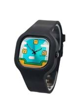 Relógio Bewatch Mario Bros Pulseira Silicone Preto