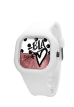 Ficha técnica e caractérísticas do produto Relógio Bewatch Menos Bla Mais Amor Pulseira Silicone Branco