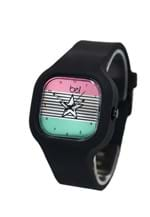 Relógio Bewatch Super Star Pulseira Silicone Preto