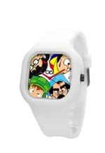 Relógio Bewatchoficial Chaves Pulseira de Silicone Branco