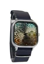 Relógio Bewatchoficial Pulseira de Couro Navy Metal Sol Namaste