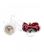 Ficha técnica e caractérísticas do produto Relógio Bicicleta Branco Porta Objeto 50cm - Produtos Infinity Presentes