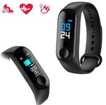 Relógio Inteligente Smartband M3 Bluetooth Frequência - Import